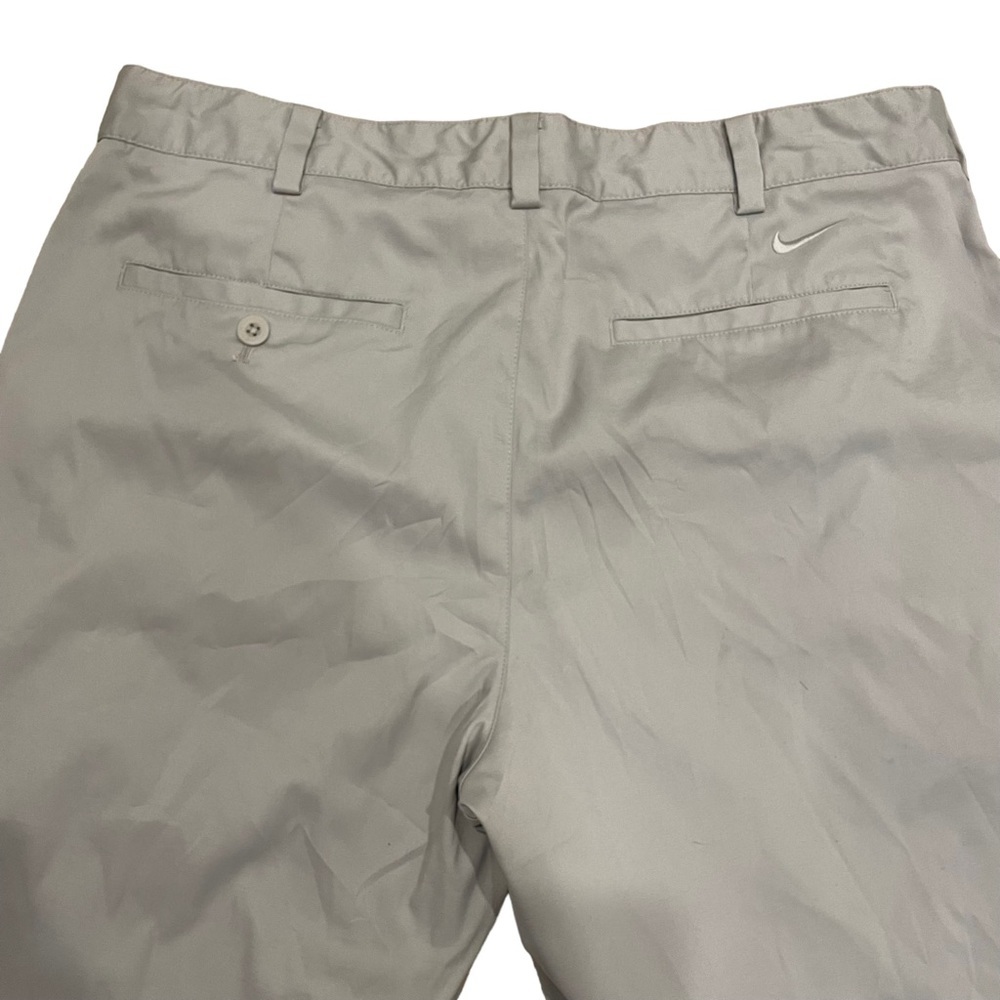 Mens 34x30 Nike Hybrid Woven Flex Golf Pants Chino Light Bone Flat Front - Picture 7 of 9